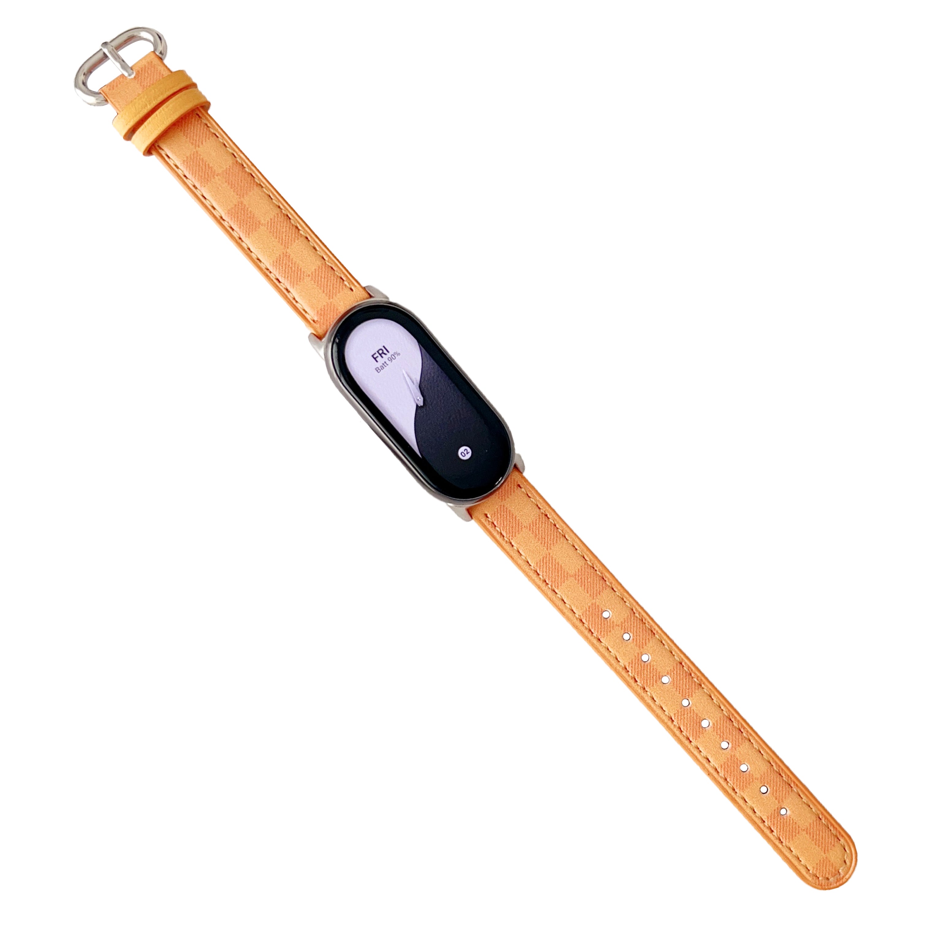 Replacement Watch Band for Xiaomi Smart Band 8 Genuine Cow Leather Grids Pattern Watch Strap Replacement Watch Band for Xiaomi Smart Band 8 Genuine Cow Leather Grids Pattern Watch Strap